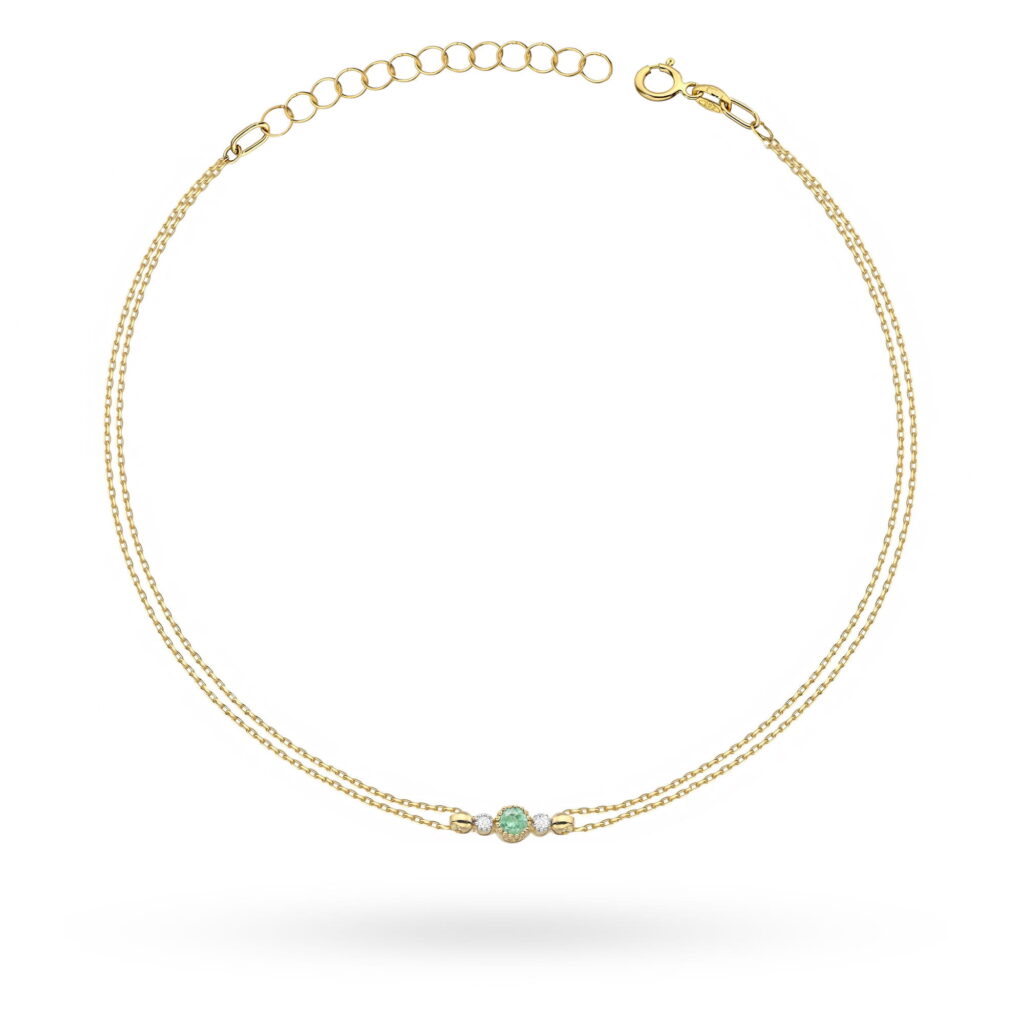 Bransoletka  Szmaragd 0,15ct - widok 1