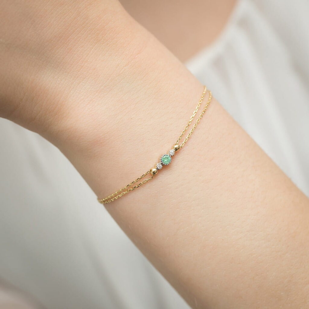 Bransoletka  Szmaragd 0,15ct - widok 2