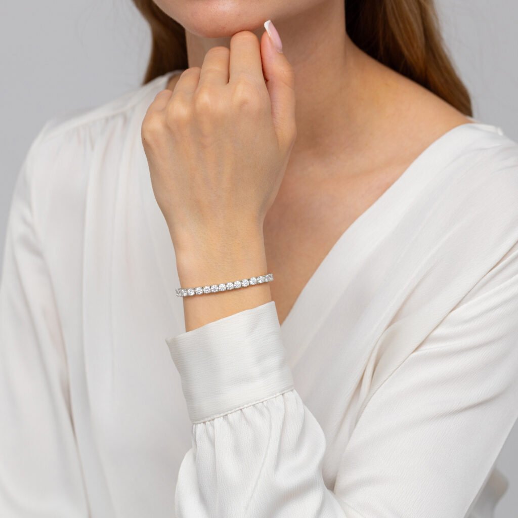 Bransoletka  z diamentami - widok 3
