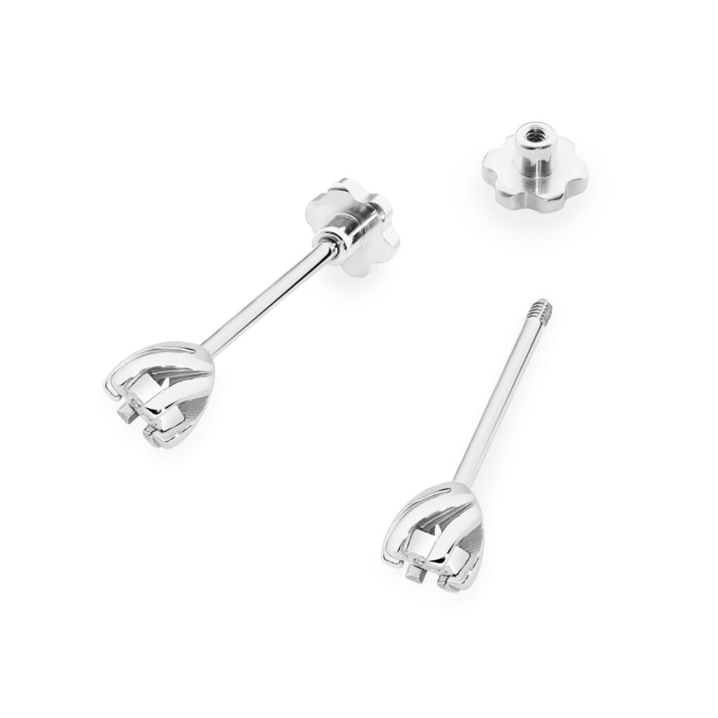 Kolczyki  Diament 2 x 0,0086ct  sztyft zakręcany - widok 2