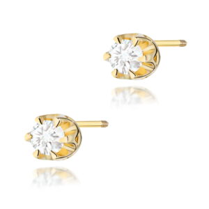 Kolczyki Diament 2 x 0,12ct sztyft zakręcany