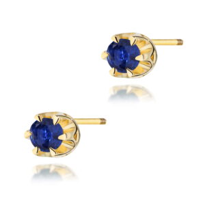 Kolczyki Szafir 2 x 0,15ct sztyft zakręcany