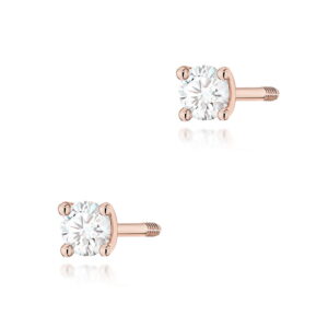 Kolczyki Diament 2 x 0,04ct sztyft zakręcany