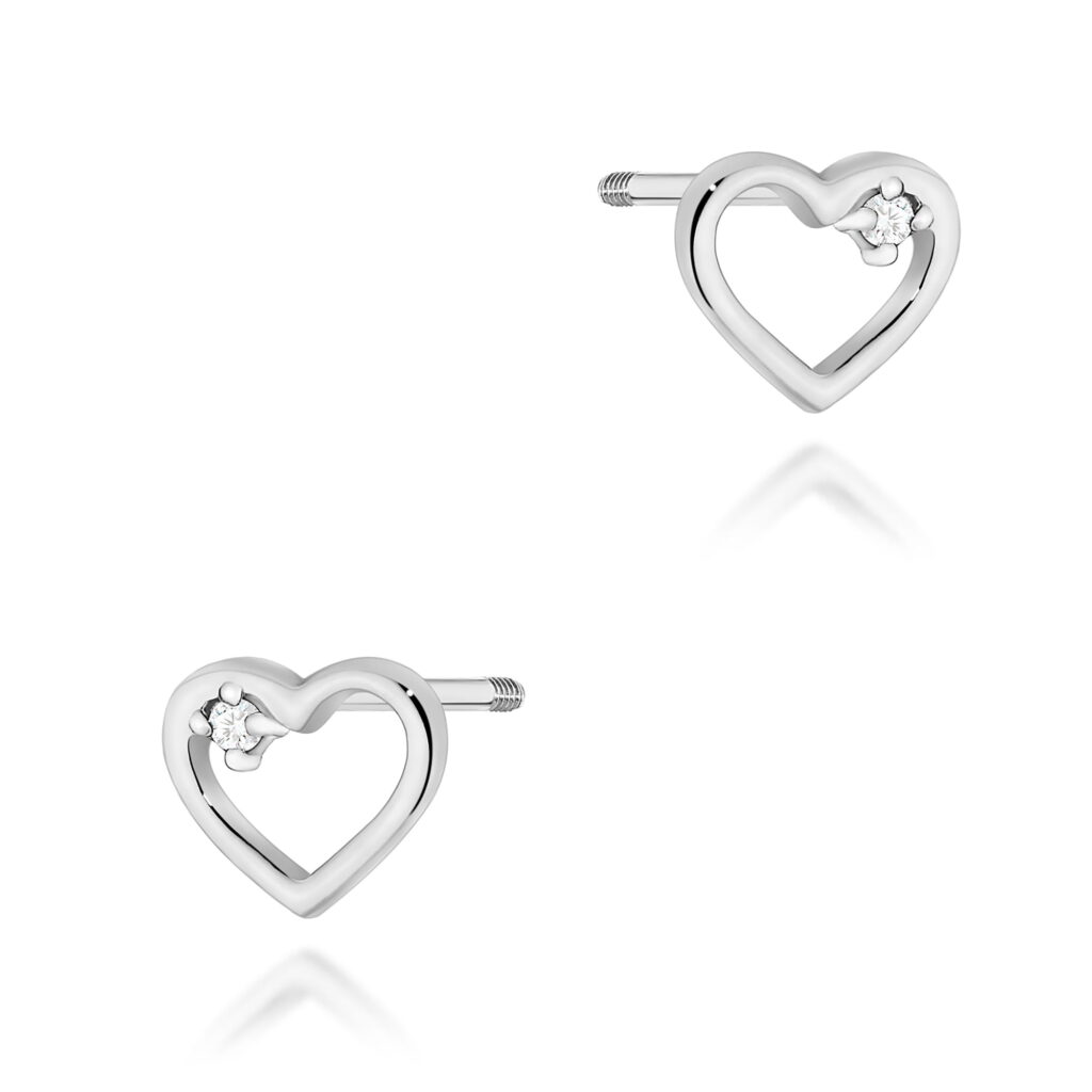 Kolczyki  Diament 2 x 0,005ct  sztyft zakręcany - widok 1