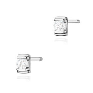 Kolczyki Diament 2 x 0,10ct sztyft zakręcany