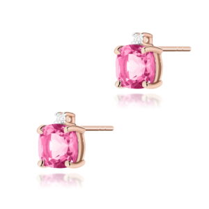 Kolczyki Topaz Różowy 2 x 1,10ct sztyft