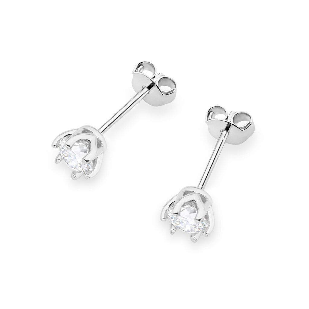 Kolczyki  Diament Laboratoryjny 2 x 0.50ct - widok 2