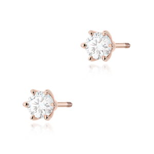 Kolczyki Diament 2 x 0.30ct sztyft zakręcany