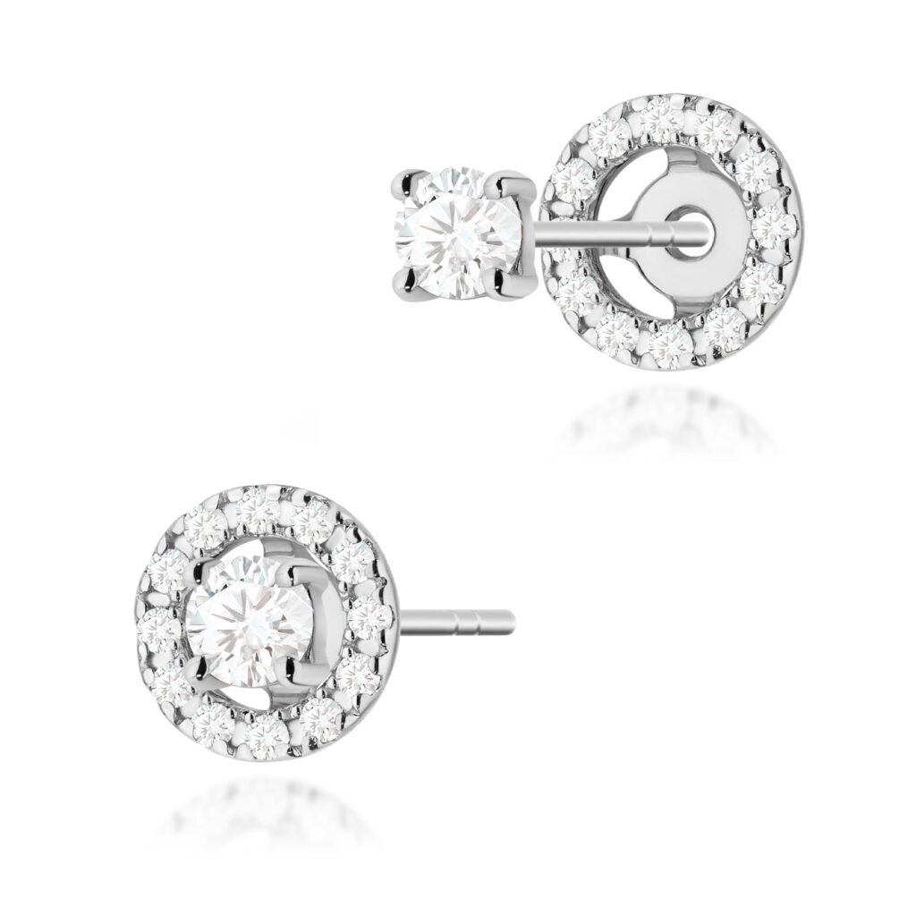 Kolczyki  Diament Laboratoryjny 2 x 0.10ct - widok 1