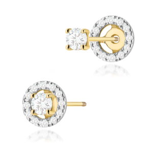 Kolczyki Diament Laboratoryjny 2 x 0.10ct sztyft zakręcany