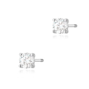 Kolczyki Diament 2 x 0.30ct sztyft zakręcany