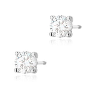 Kolczyki Diament 2 x 1.00ct sztyft zakręcany