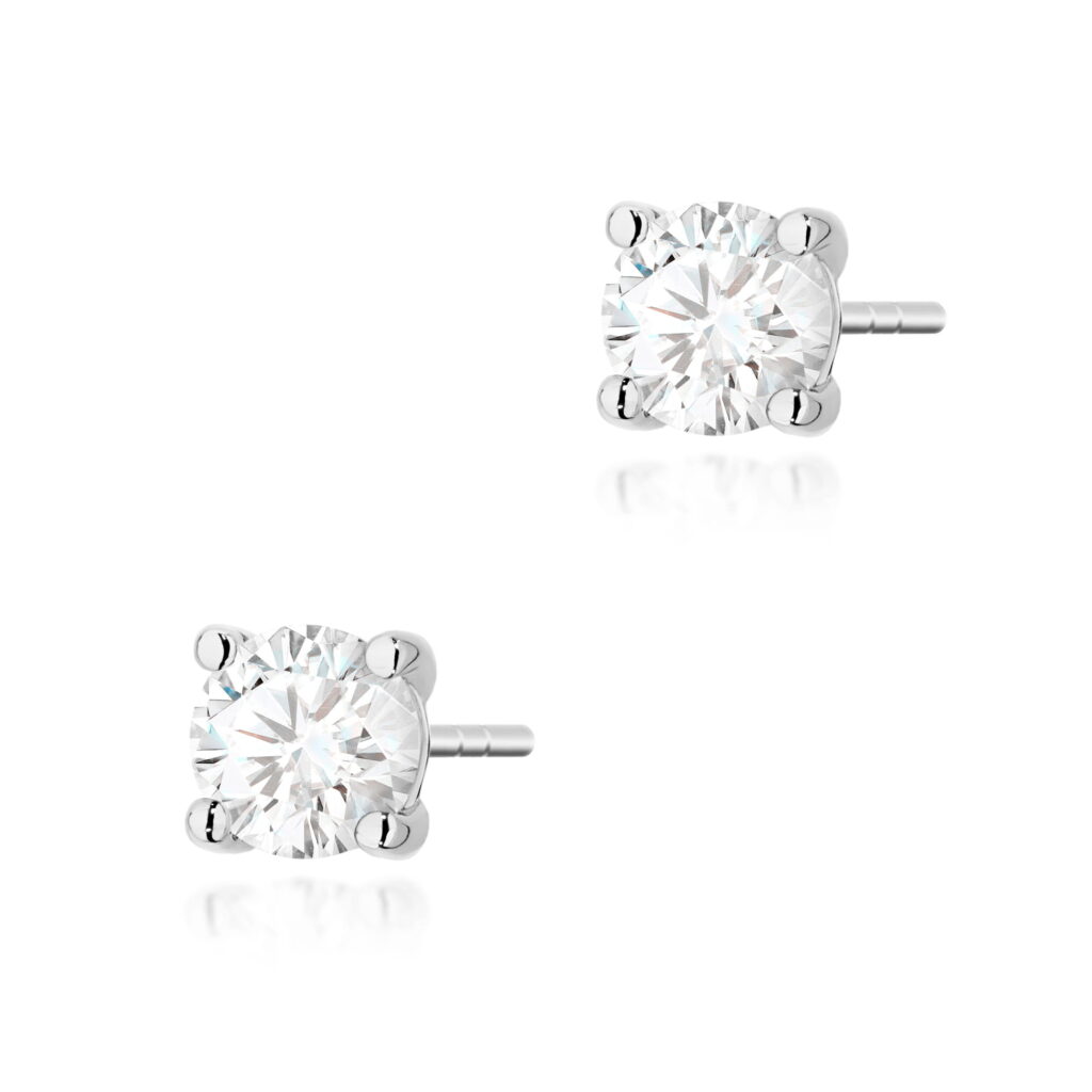 Kolczyki  Diament Laboratoryjny 2 x 0.70ct - widok 1