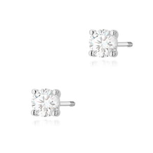 Kolczyki Diament Laboratoryjny 2 x 0.40ct sztyft zakręcany