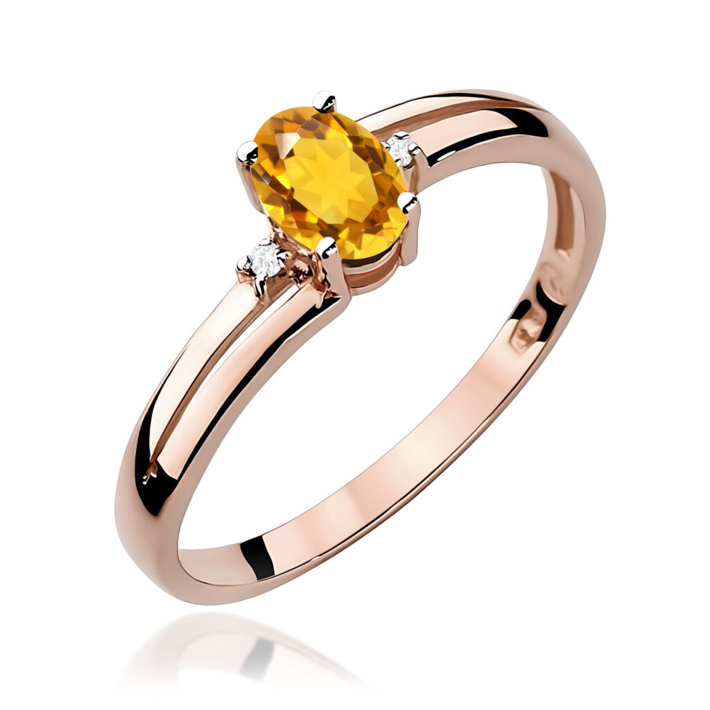 Pierścionek  Cytryn 0,60ct - widok 1