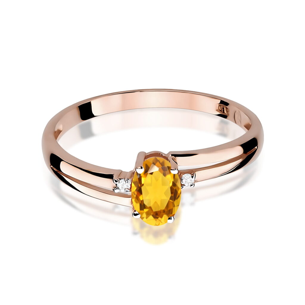 Pierścionek  Cytryn 0,60ct - widok 2
