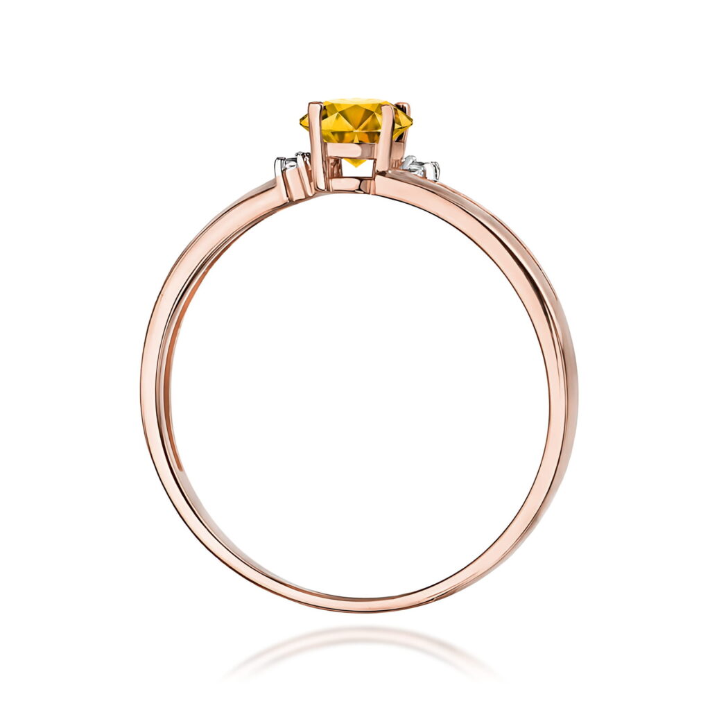 Pierścionek  Cytryn 0,60ct - widok 3
