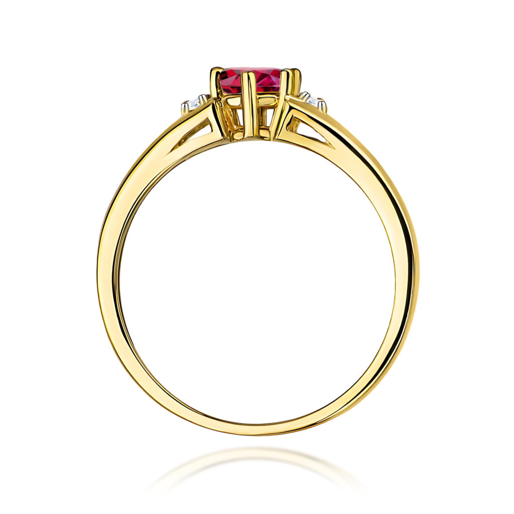 Pierścionek  Rubin 0,60ct - widok 3