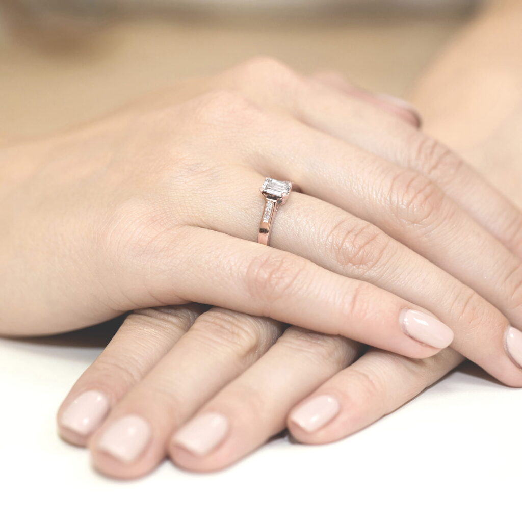 Pierścionek  Diament Laboratoryjny 0,60ct - widok 4