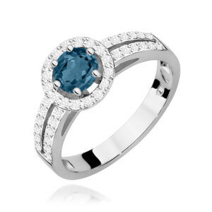 Pierścionek Topaz London Blue 0,50ct