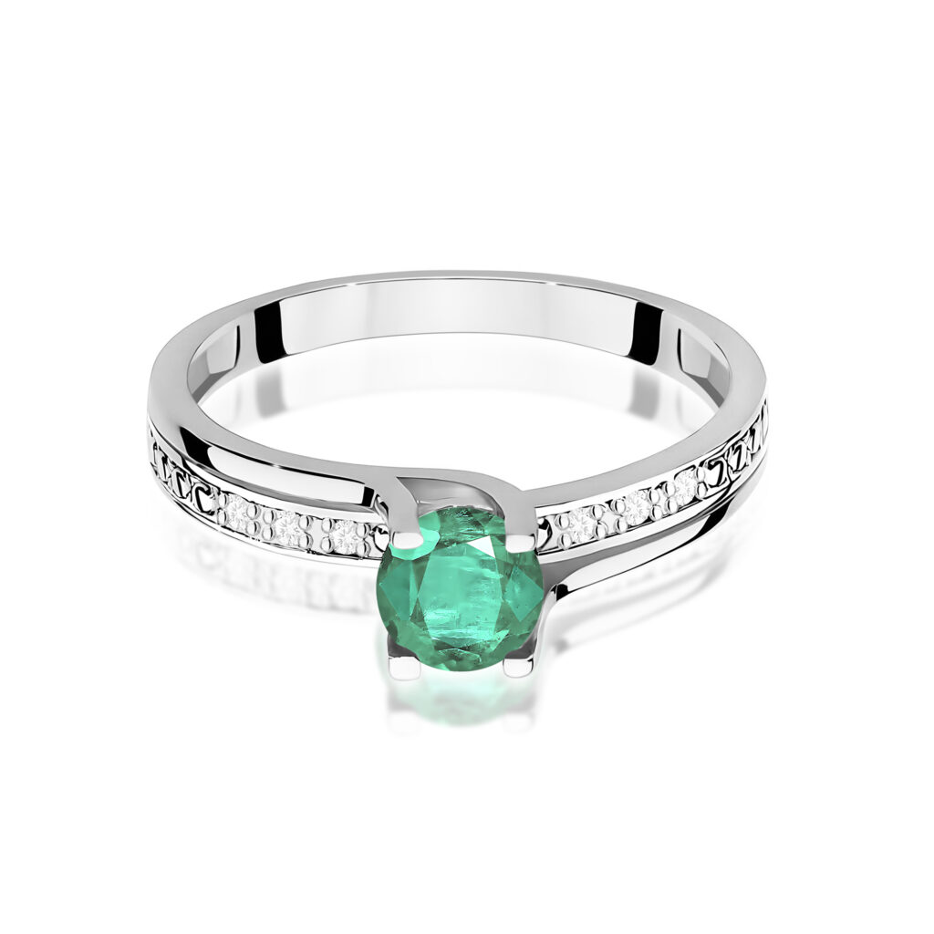 Pierścionek  Szmaragd 0,50ct - widok 2
