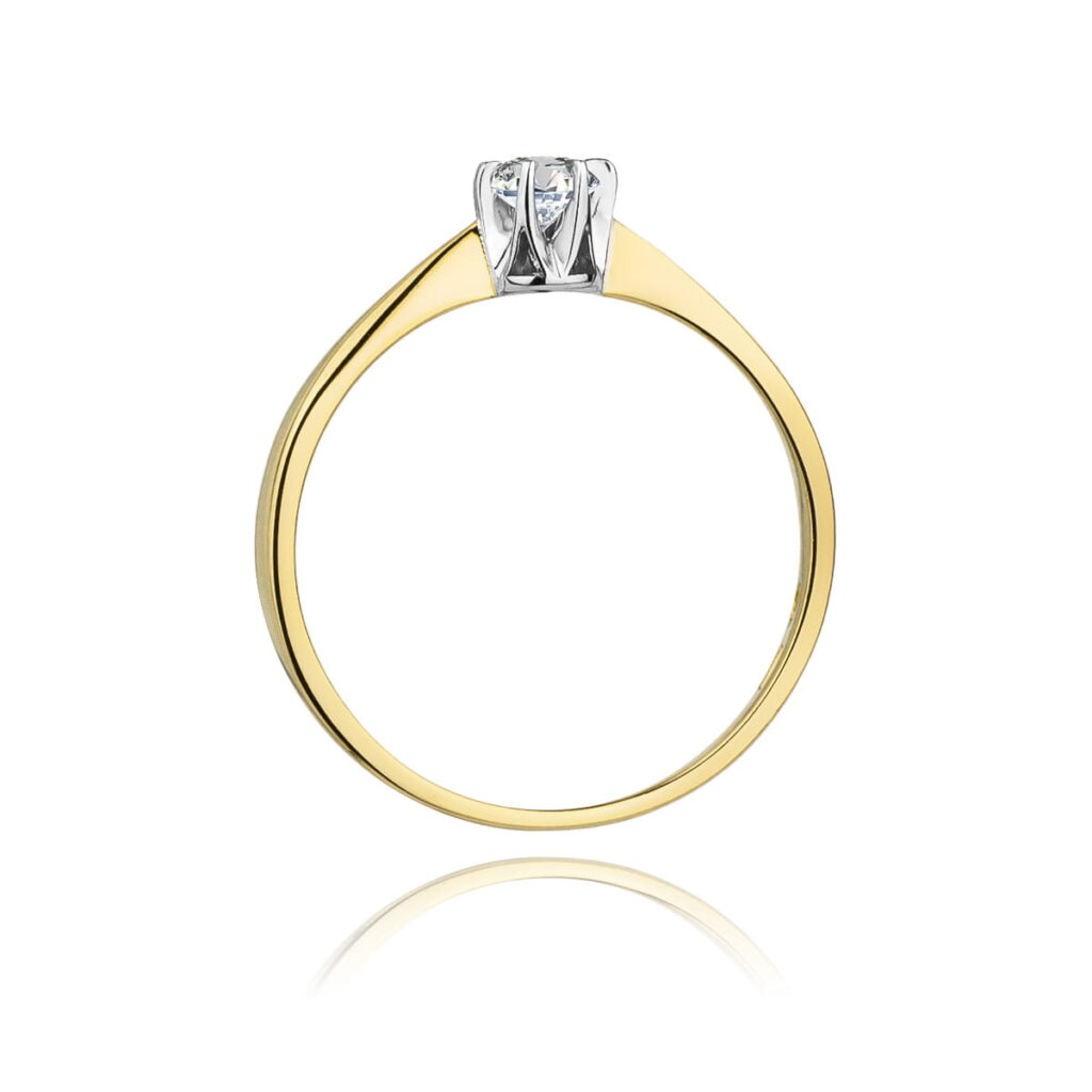 Pierścionek  Diament 0,04ct - widok 3