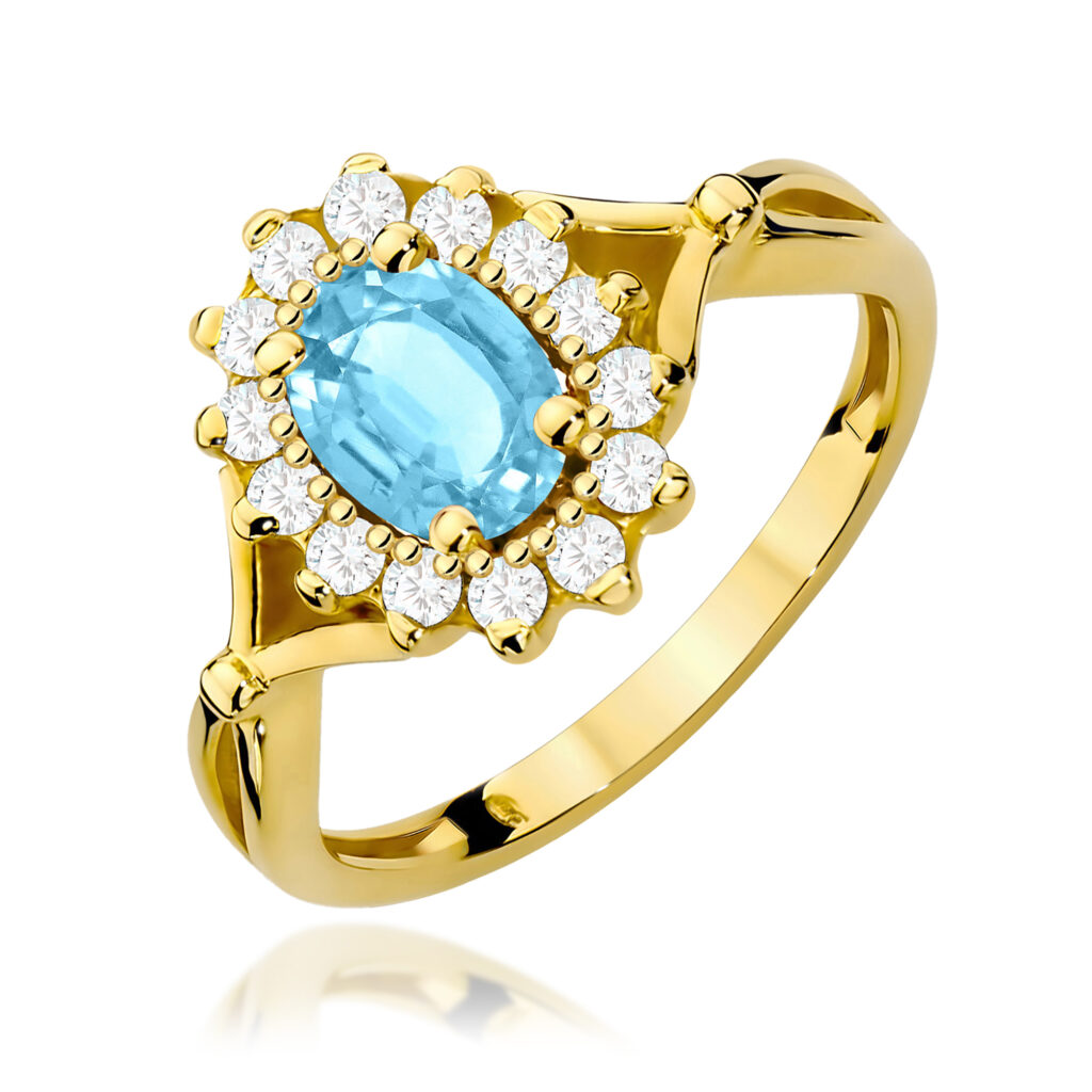 Pierścionek  Topaz Swiss 0,90ct - widok 1