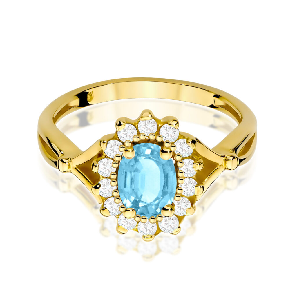 Pierścionek  Topaz Swiss 0,90ct - widok 2