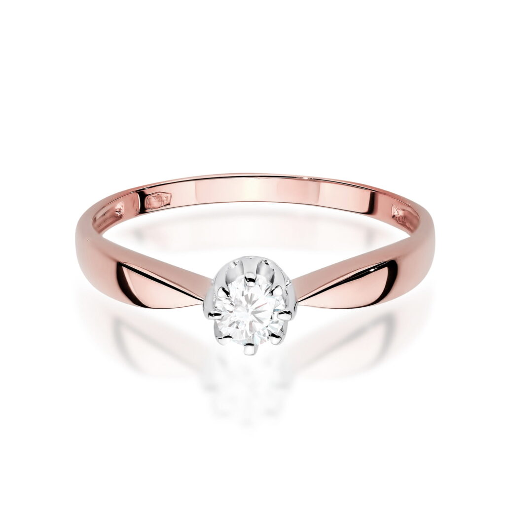 Pierścionek  Diament Laboratoryjny 0,15ct - widok 2