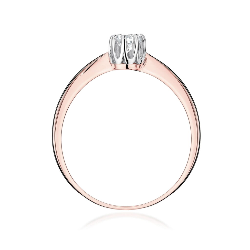 Pierścionek  Diament Laboratoryjny 0,15ct - widok 3