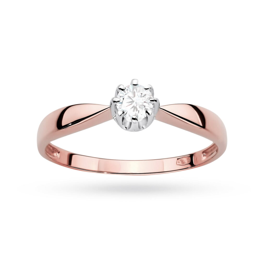 Pierścionek  Diament Laboratoryjny 0,15ct - widok 4