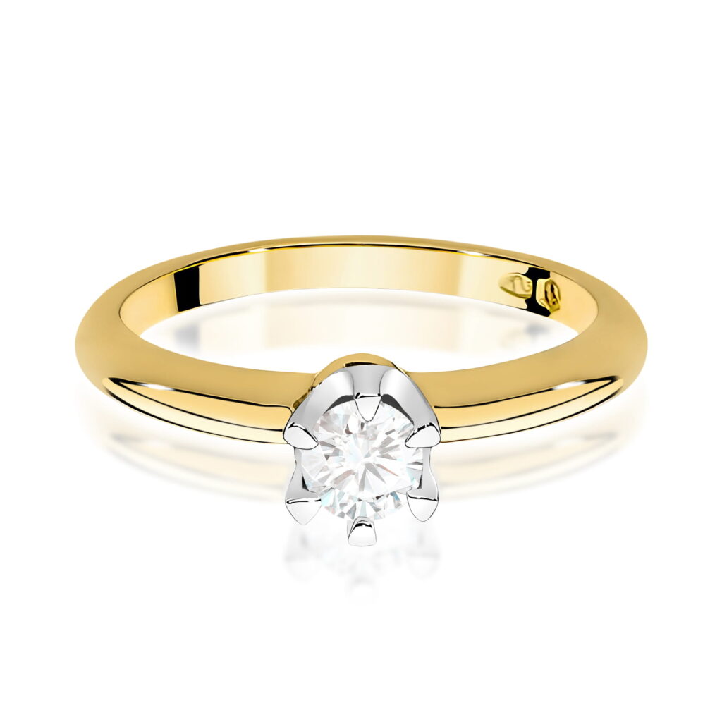 Pierścionek  Diament 0,30ct - widok 2