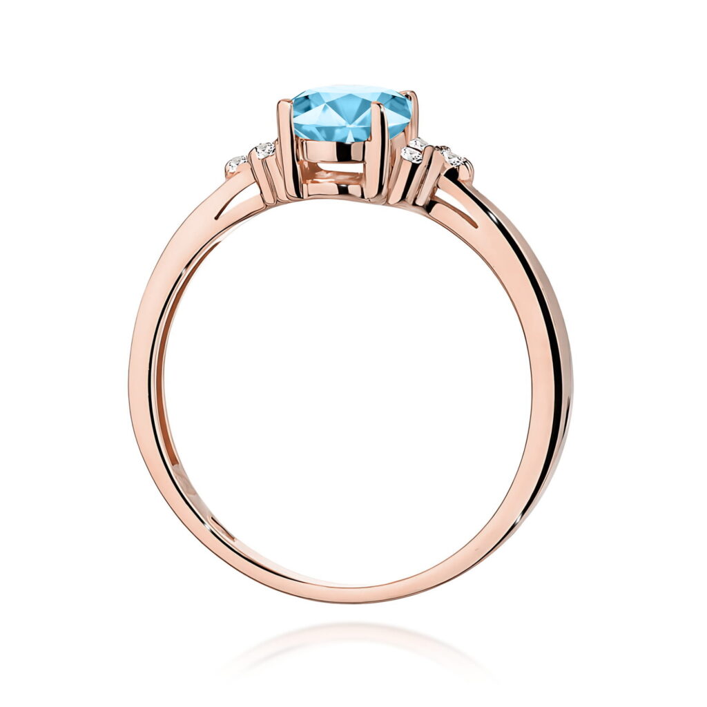 Pierścionek  Topaz Swiss 0,90ct - widok 3