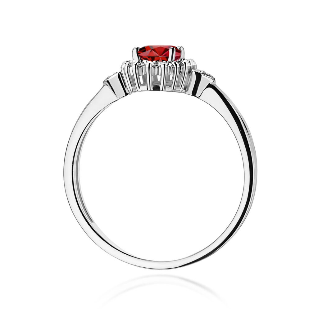 Pierścionek  Granat 0,50ct - widok 3