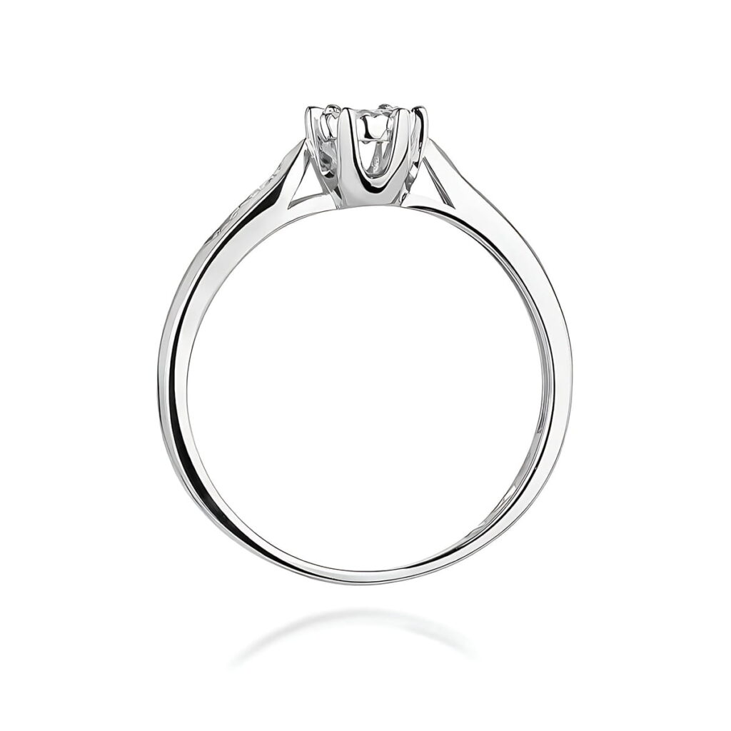 Pierścionek  Diament 0,08ct - widok 3