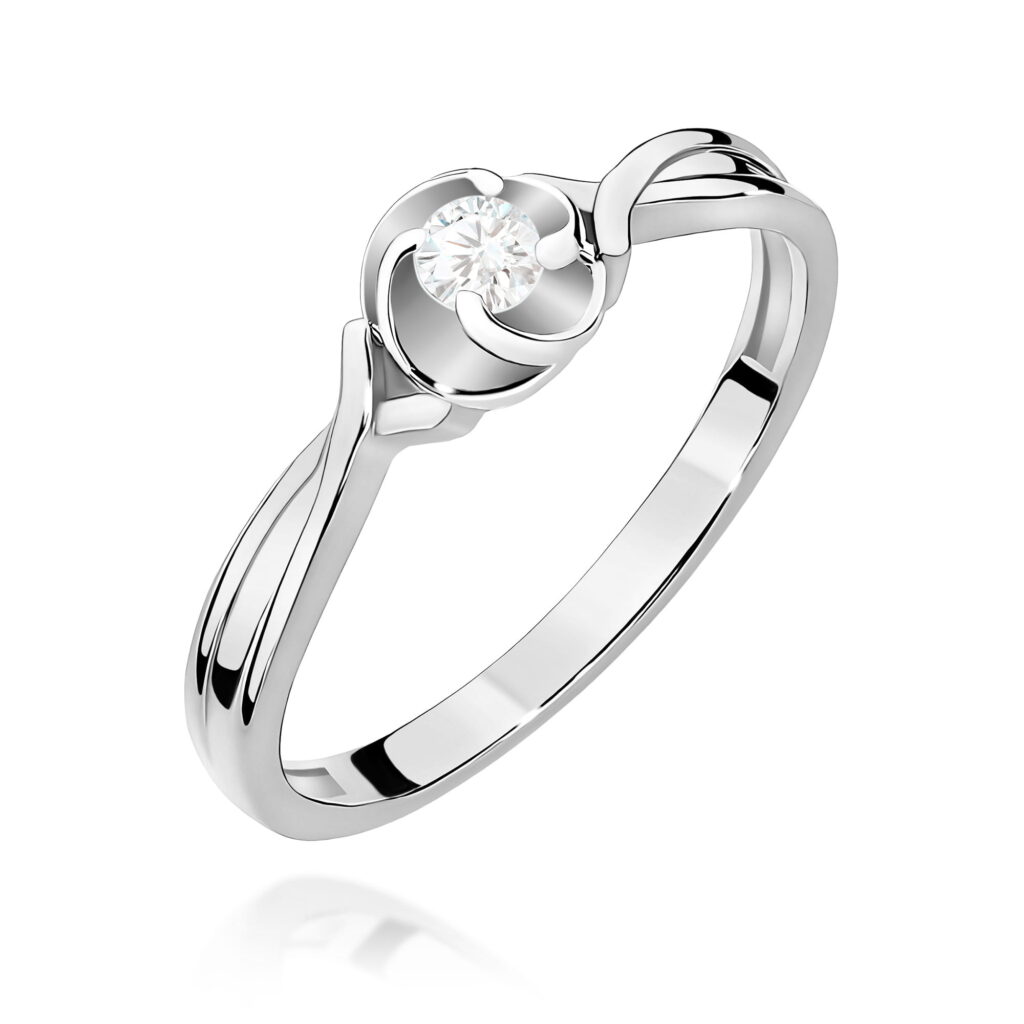 Pierścionek  Diament Laboratoryjny 0,10ct - widok 1