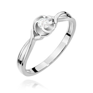 Pierścionek Diament Laboratoryjny 0,10ct