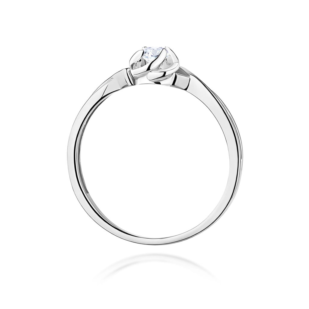 Pierścionek  Diament Laboratoryjny 0,10ct - widok 3