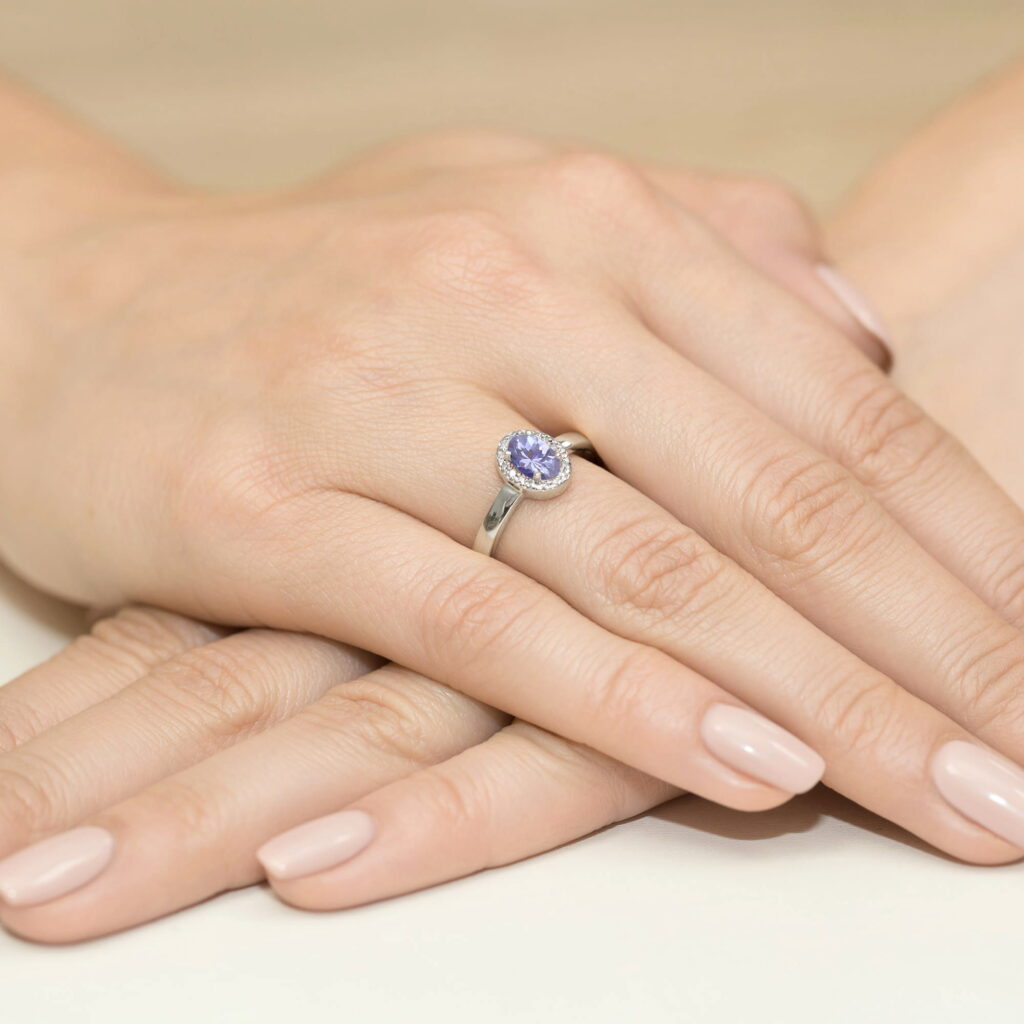 Pierścionek  Tanzanit 0,40ct - widok 4