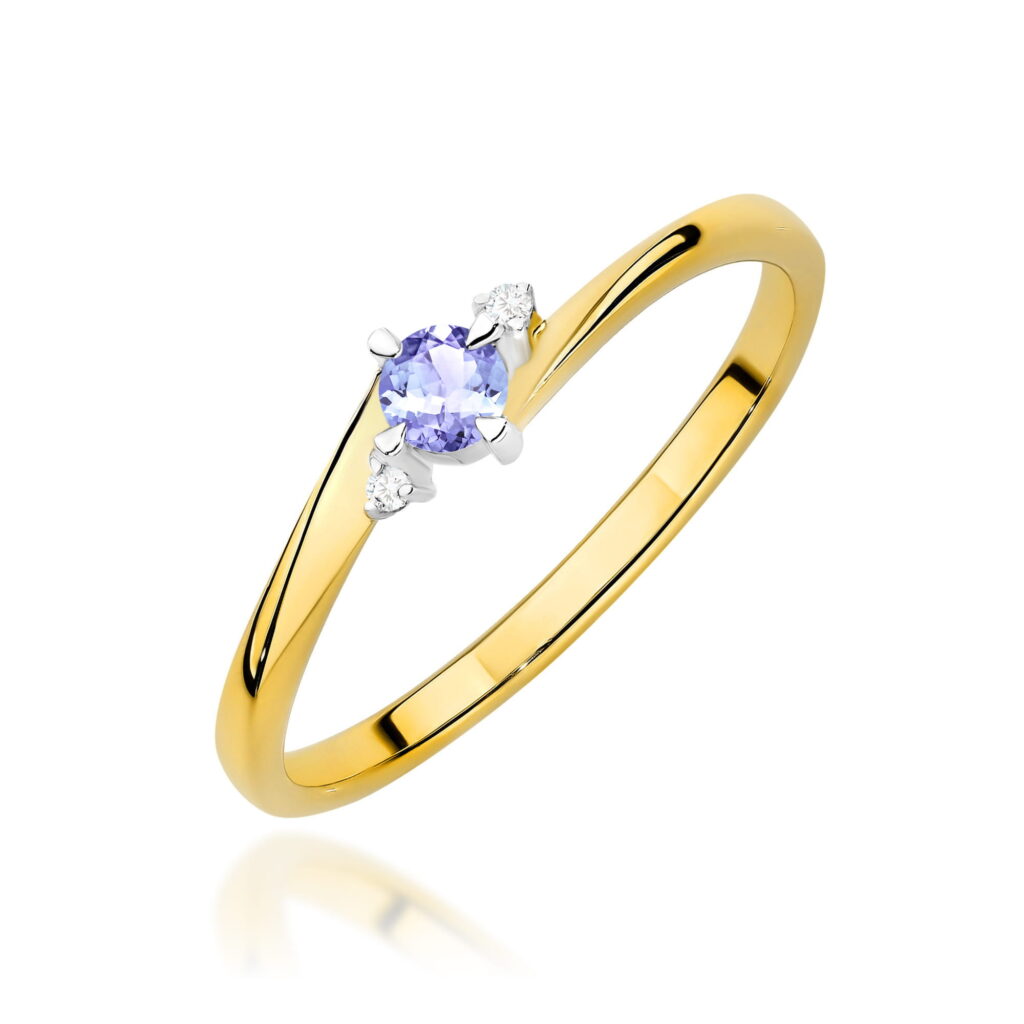 Pierścionek  Tanzanit 0,15ct - widok 1
