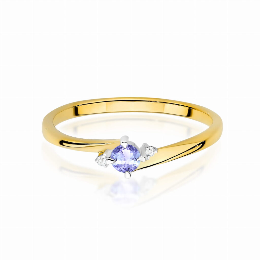Pierścionek  Tanzanit 0,15ct - widok 2
