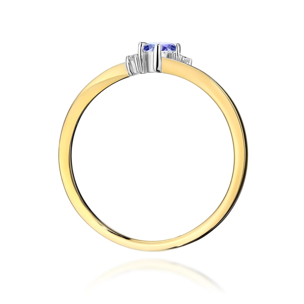 Pierścionek  Tanzanit 0,15ct - widok 3