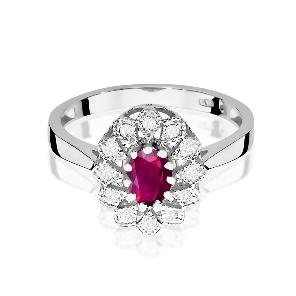 Pierścionek  Rodolit 0,50ct - widok 2