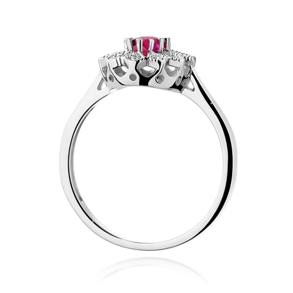 Pierścionek  Rodolit 0,50ct - widok 3