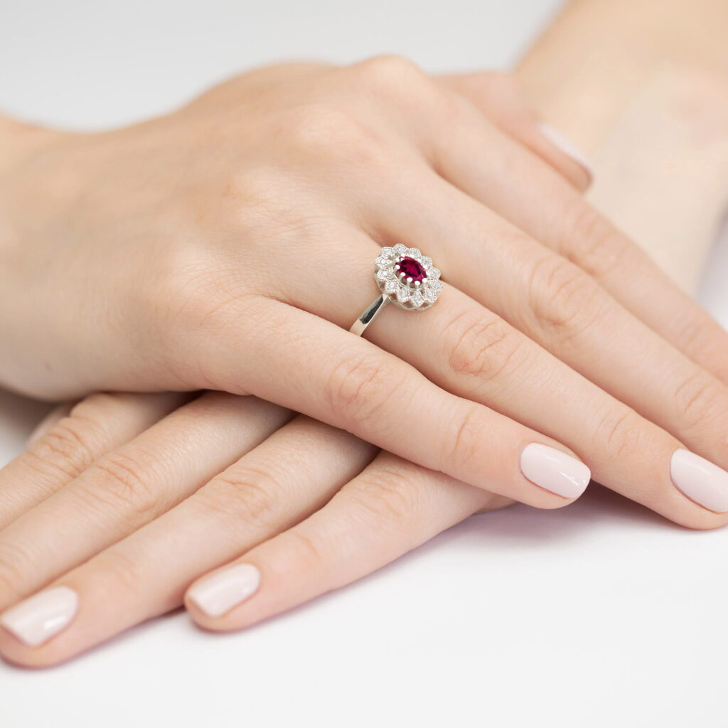 Pierścionek  Rodolit 0,50ct - widok 4