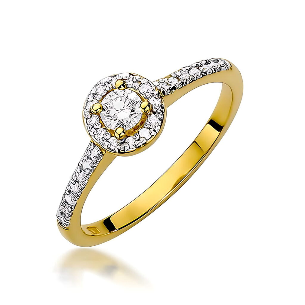 Pierścionek  Diament Laboratoryjny 0,15ct - widok 1