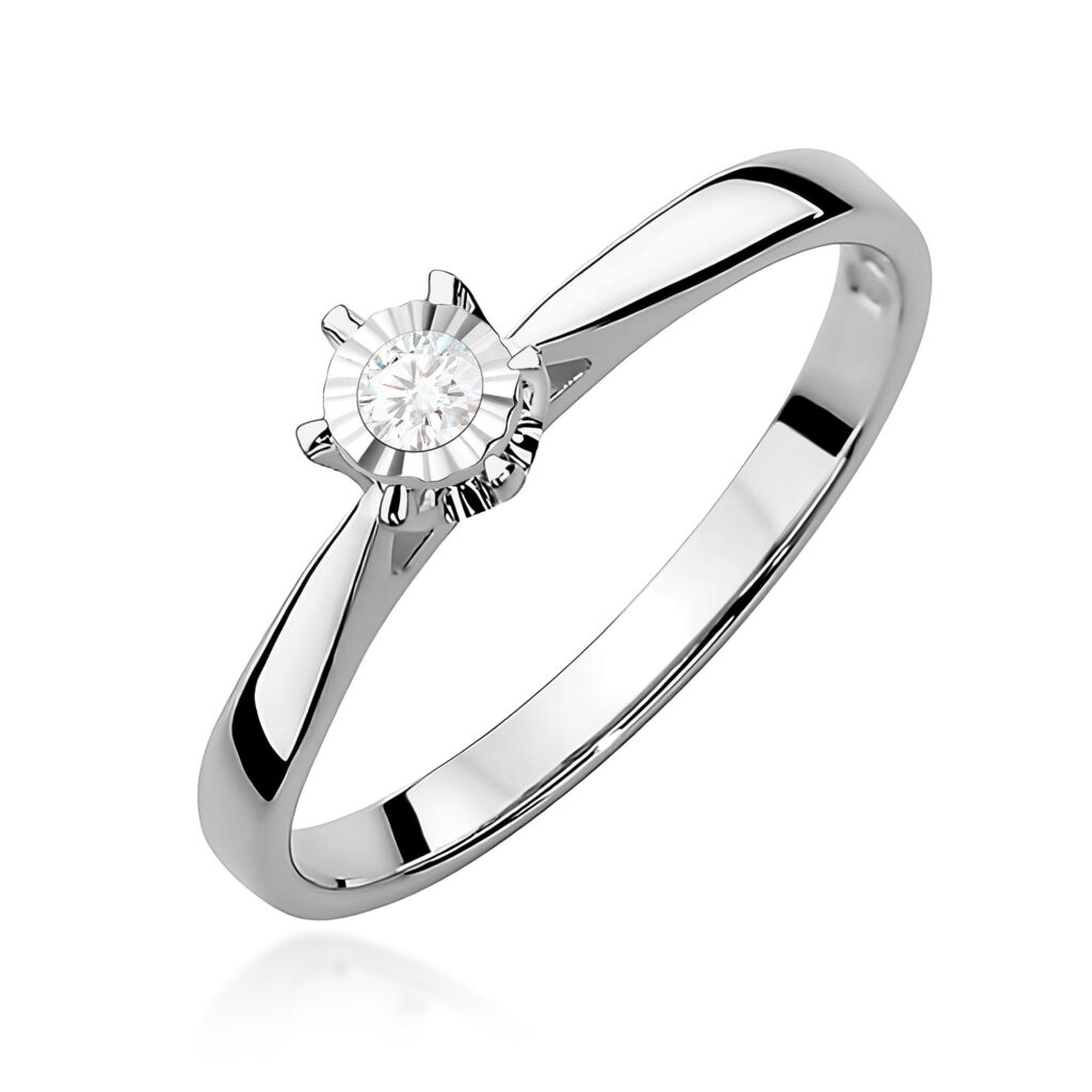 Pierścionek  Diament 0,05ct - widok 1