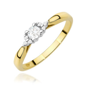 Pierścionek Diament Laboratoryjny 0,10ct