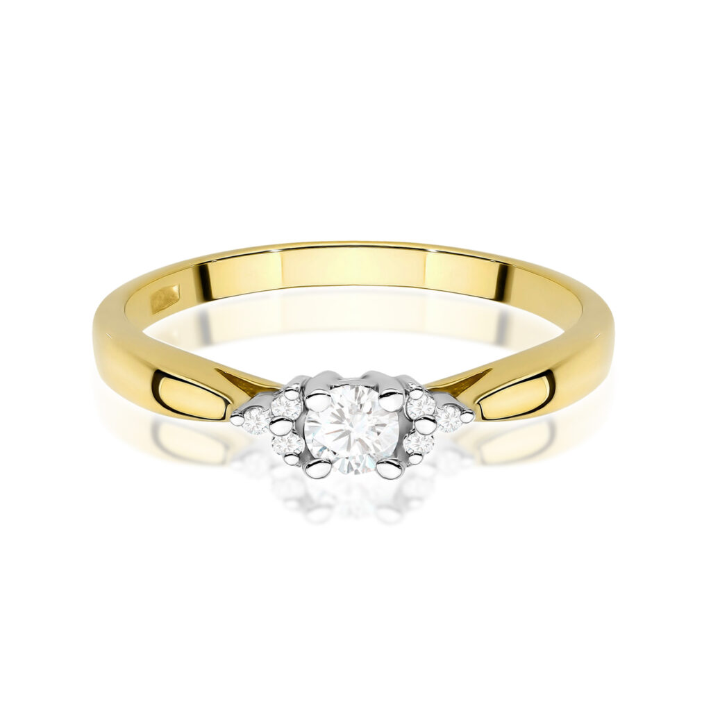 Pierścionek  Diament Laboratoryjny 0,10ct - widok 2