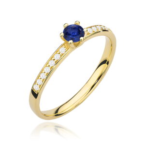 Pierścionek Szafir 0,15ct